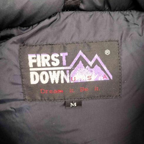 ファーストダウン FIRST DOWN ワンポイントロゴダウンジャケット メンズ JPN:M