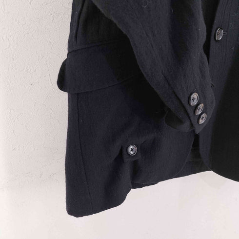 ヨウジヤマモトプールオム Yohji Yamamoto POUR HOMME 09AW 猛獣期 ライナーデザイン ピークドラペル テーラードジャケット メンズ JPN:4