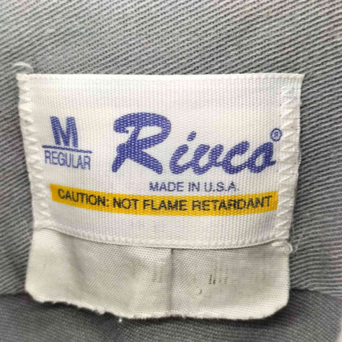 RIUCA 企業ワッペン 刺繍 S/S ワークシャツ メンズ