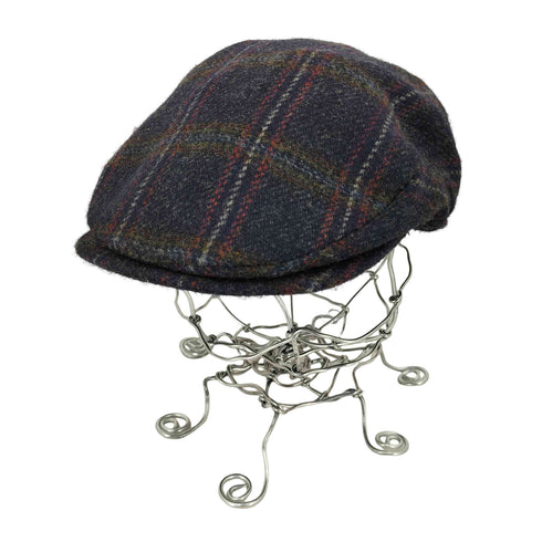 HANNA HATS アイルランド製 チェック柄 ハンチング帽 レディース M