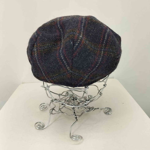 HANNA HATS アイルランド製 チェック柄 ハンチング帽 レディース M