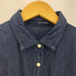 スローブイエナ SLOBE IENA 15SS インディゴ染 4.5OZ ロングデニムシャツワンピース レディース