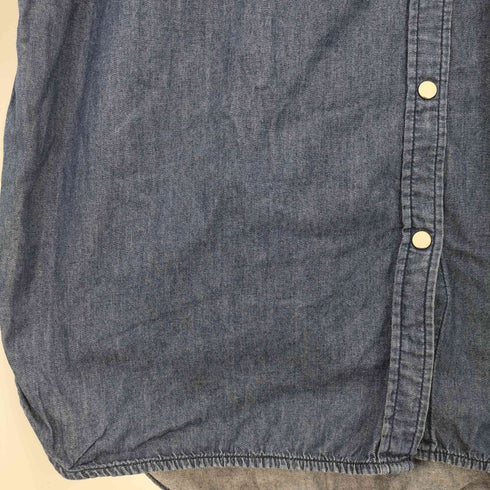 スローブイエナ SLOBE IENA 15SS インディゴ染 4.5OZ ロングデニムシャツワンピース レディース