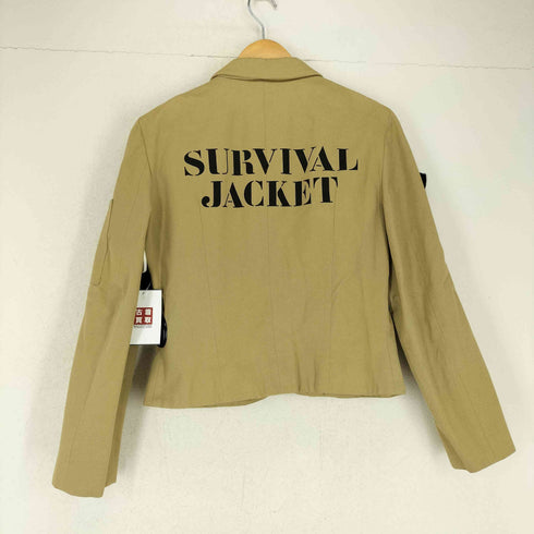 モスキーノ MOSCHINO MADE IN ITALY メイク道具収納ポケット付きサバイバルジャケット レディース ONE SIZE