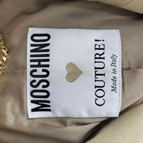 モスキーノ MOSCHINO MADE IN ITALY メイク道具収納ポケット付きサバイバルジャケット レディース ONE SIZE