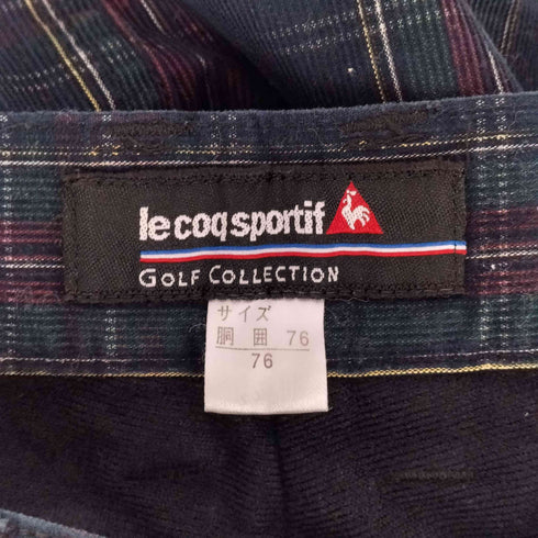 ルコック スポルティフ le coq sportif コーデュロイチェックパンツ メンズ 76