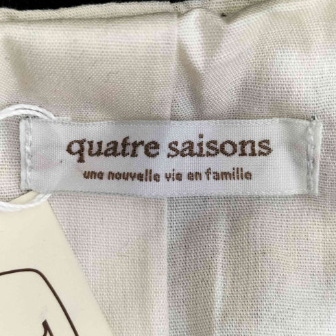 quatre saisons ウールVネックジャンパースカート レディース