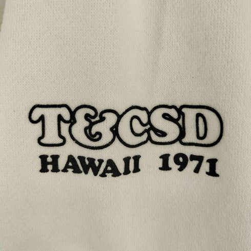 タウンアンドカントリー TOWN & COUNTRY 00s 両面プリントスウェット 陰陽 サーフ系 メンズ import:L