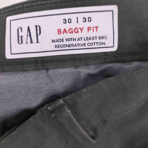 ギャップ Gap 24AW BAGGY FIT KHAKI EVERGREEN 585 バギー フィット コットン ツイル パンツ コインポケット メンズ 30/30