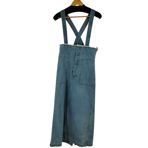 トゥモローランドマカフィー tomorrowland macphee コットンデニム 2-wayハイウエストジャンパースカート レディース 36