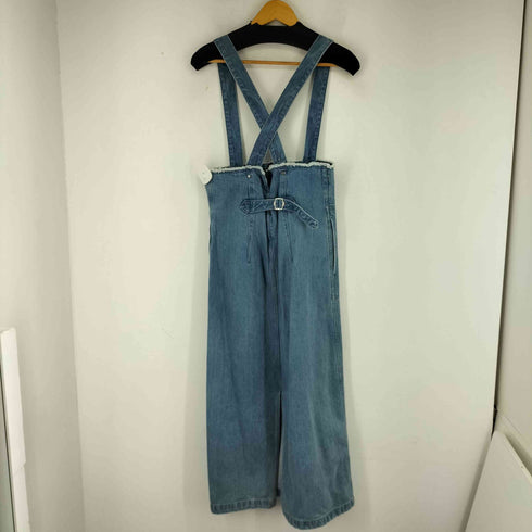 トゥモローランドマカフィー tomorrowland macphee コットンデニム 2-wayハイウエストジャンパースカート レディース 36