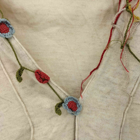 アルベロベロ OLLEBOREBLA ビジュー フラワー刺繍 カーディガン レディース