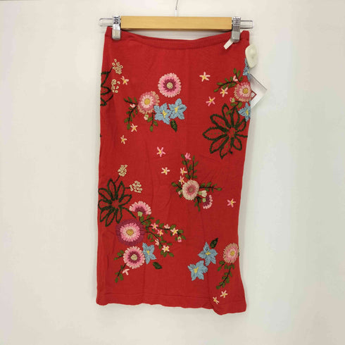 ケイタマルヤマ KEITA MARUYAMA フラワー刺繍 ニットスカート レディース JPN:1