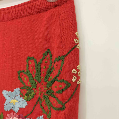 ケイタマルヤマ KEITA MARUYAMA フラワー刺繍 ニットスカート レディース JPN:1