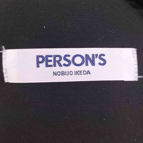 PERSON'S NOBUO IKEDA ロゴ ワッペン レーヨン混 ポリ ナイロン スタジアム ジャケット スタジャン レディース JPN:M
