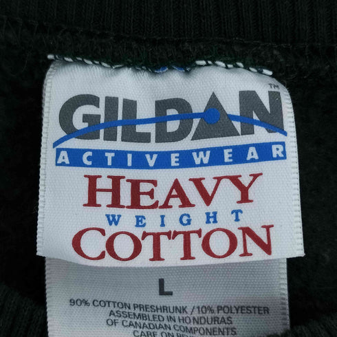ギルダン GILDAN HEAVY COTTON 企業ロゴ クルーネック スウェット メンズ import:L