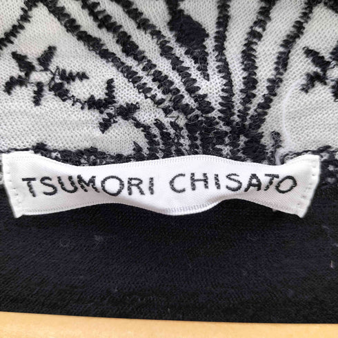 ツモリチサト TSUMORI CHISATO 総柄 刺繍 ウールニットワンピース レディース JPN:2