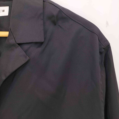 ザラ ZARA サテン オープンカラーシャツ 開襟 メンズ import:S