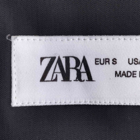ザラ ZARA サテン オープンカラーシャツ 開襟 メンズ import:S