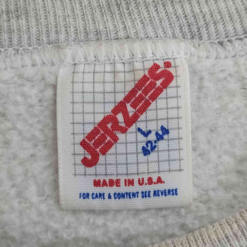 ジャージーズ JERZEES USA製 カレッジプリント クルーネックスウェット メンズ import:L