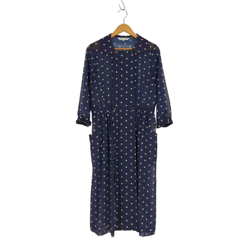 コムデギャルソンコムデギャルソン COMME des GARCONS COMME des GARCONS 丸襟 ドット ダブル シアーシャツワンピース レディース JPN:S