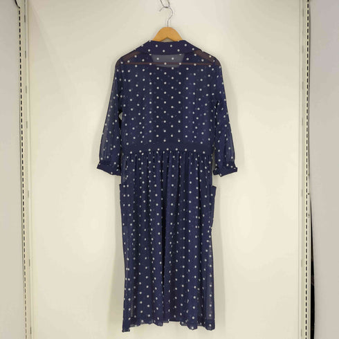 コムデギャルソンコムデギャルソン COMME des GARCONS COMME des GARCONS 丸襟 ドット ダブル シアーシャツワンピース レディース JPN:S