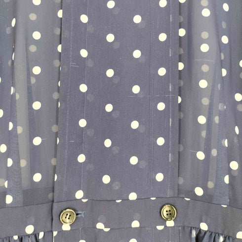 コムデギャルソンコムデギャルソン COMME des GARCONS COMME des GARCONS 丸襟 ドット ダブル シアーシャツワンピース レディース JPN:S