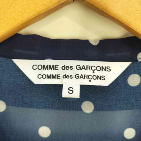 コムデギャルソンコムデギャルソン COMME des GARCONS COMME des GARCONS 丸襟 ドット ダブル シアーシャツワンピース レディース JPN:S