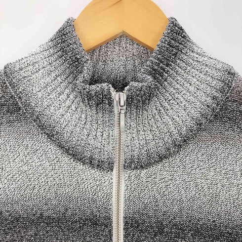 VIOLA rumore グラデーション ボーダー柄 ジップアップ ニット ドライバーズニット メンズ JPN:XL
