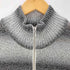 VIOLA rumore グラデーション ボーダー柄 ジップアップ ニット ドライバーズニット メンズ JPN:XL