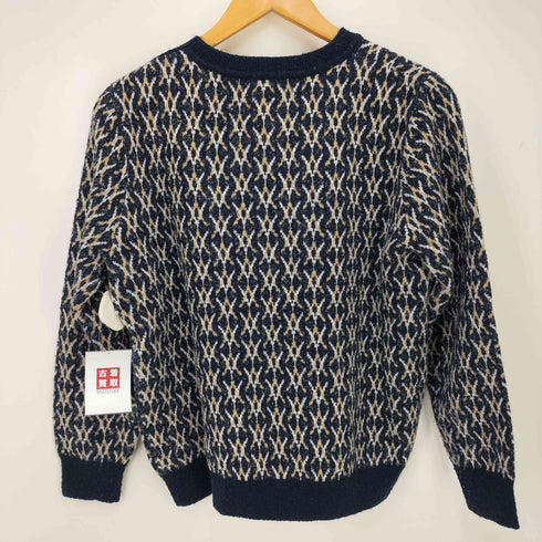 アクアスキュータム AQUASCUTUM 総柄ニット レディース