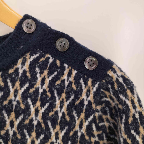 アクアスキュータム AQUASCUTUM 総柄ニット レディース