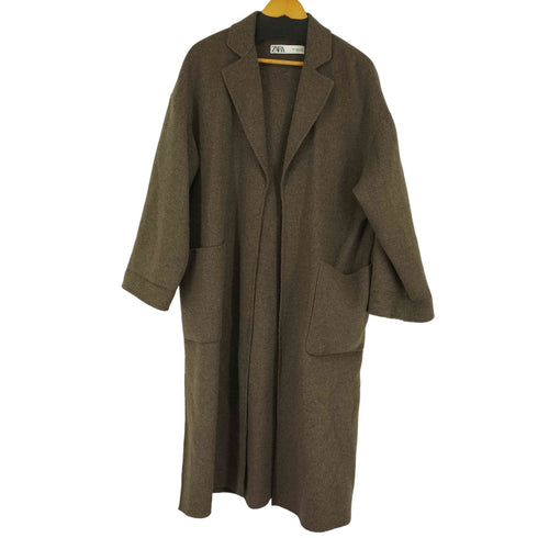 ザラ ZARA ウールロングガウンコート レディース import:M