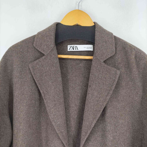 ザラ ZARA ウールロングガウンコート レディース import:M