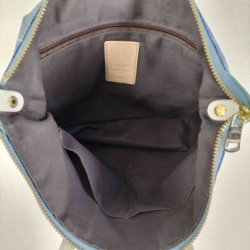 ラシット russet ミニマルミニトートバック デニムパッチワーク柄 トロンプルイユ レディース