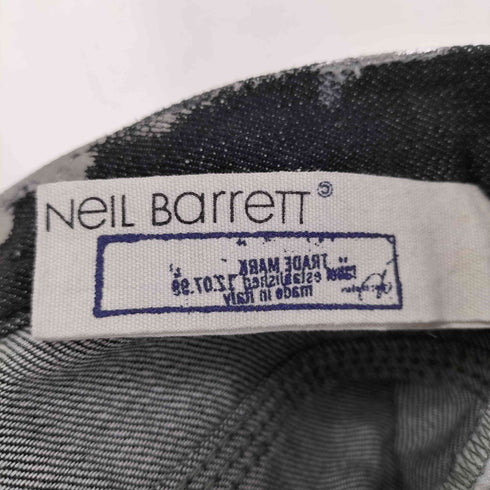 ニールバレット NEIL BARRETT 07AW シルバーペイントコーティング スリムフィット デニムパンツ メンズ 30