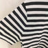 キュウジツトウタ 休日と詩 コットンクルーネックボーダーtシャツ レディース