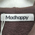 MADHAPPY. COOPER FLEECE ZIP UP HOODIE フロッキーロゴプリント ジップアップパーカー STREET メンズ