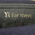 ワイズフォーメン Ys for men 96ss 100番台 111 ウールギャバ 2タック センタープレスワイドスラックス メンズ JPN:M