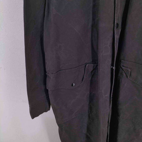 SADDLE SMITH OUTFITTERS BY ACTION USA製 襟袖コーデュロイ切り替え ダックダスターステンカラーコート メンズ import:M
