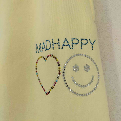 MADHAPPY. ラインストーン デザイン スウェットパンツ STREET メンズ JPN:S