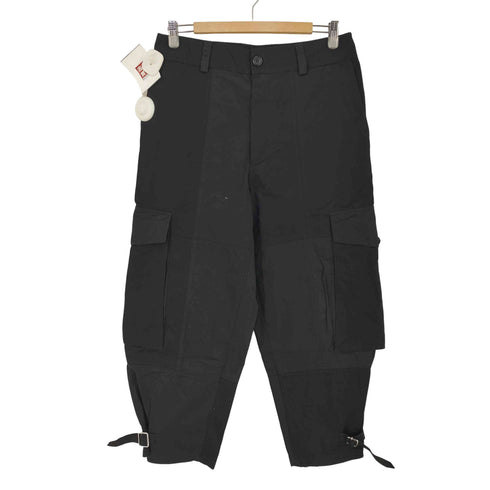 ジェイダブリューアンダーソン JW ANDERSON BLACK TAPERED CARGO TROUSERS - BLACK メンズ EU : 46
