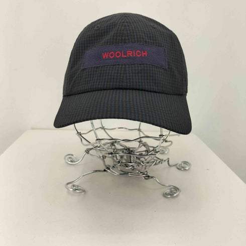 ウールリッチ WOOLRICH ロゴパッチ チェック 6パネルキャップ メンズ