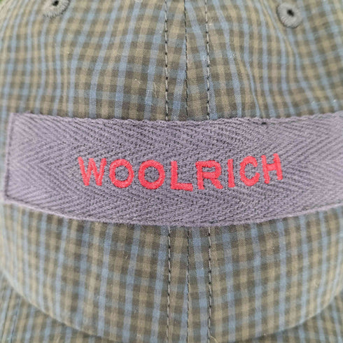 ウールリッチ WOOLRICH ロゴパッチ チェック 6パネルキャップ メンズ