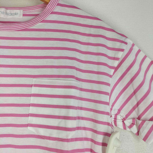 Jane Marple 23ss Marine border triple-ribbon T-shirt マリンボーダー トリプルリボンTシャツ レディース M