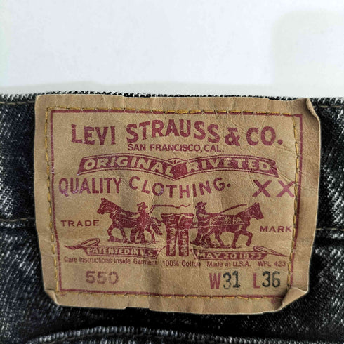 リーバイス Levis 550 USA製 ボタン裏513 テーパードデニムパンツ 550-4861 メンズ 31×36