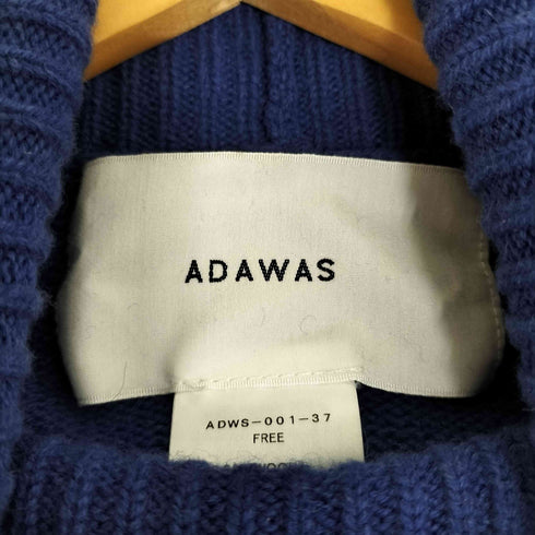アダワズ ADAWAS カシミヤブレンドウルトラファインメリノウールニットハイネックプルオーバー レディース FREE