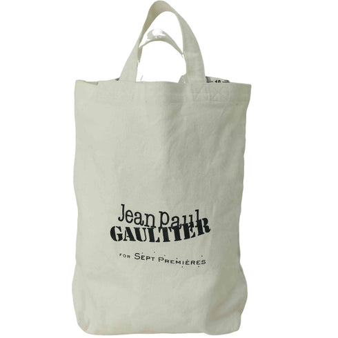 ジャンポールゴルチエ Jean Paul GAULTIER For SEPT PREMIERES ロゴプリントキャンバストートバッグ メンズ