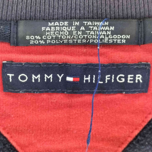 トミーヒルフィガー TOMMY HILFIGER 刺繍 前V クルーネックスウェット メンズ JPN:L