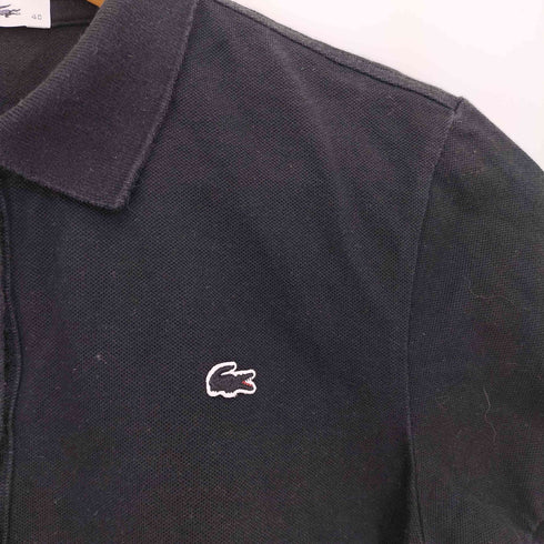 ラコステ LACOSTE ワニ刺繍 鹿の子ポロシャツ レディース 40